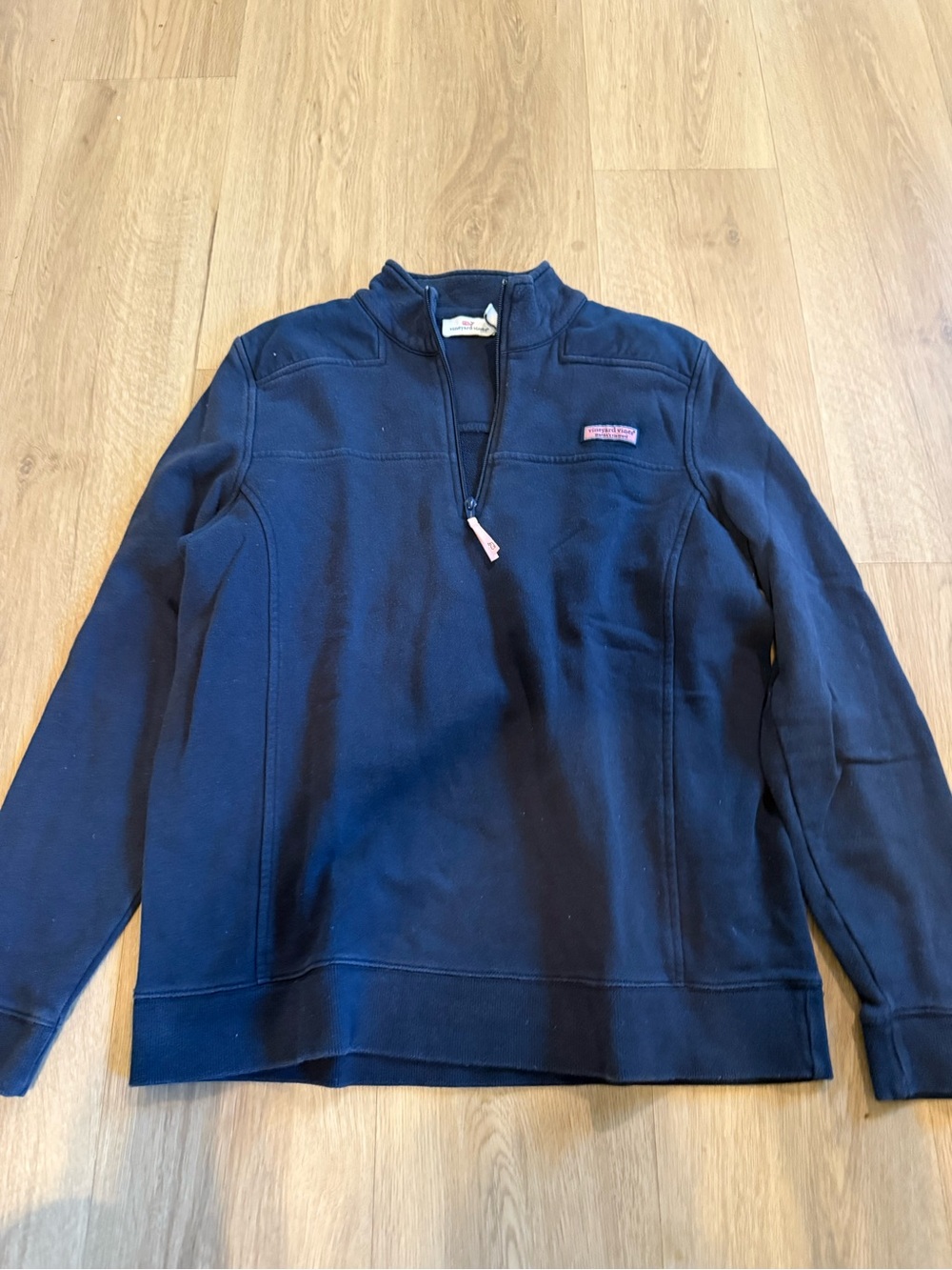 Women’s Vineyard Vines Navy Quarter-Zip Sweater size large